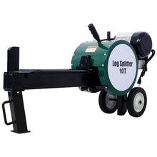 HMKJHL Double Flywheel Electric Log Splitter Log Splitter Electric Portable 10 Ton hotizontal 2HP 16A Electric firewood Splitting Machine,Send Goods from Local Warehouse,Fast delivery