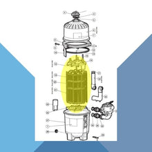 DPM Heavy Duty Complete Cluster Assembly Replacement for Hayward Pro-Grid DE Series 60 Sq Ft DE6020 Swimming Pool Filter | Replacement for DEX6000DC