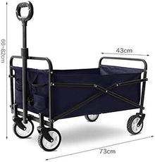 OTQEFTN Shopping Cart Folding Garden Trolley Cart Heavy Duty Wagon Multi-Function Shopping Cart for Outdoor Handcart