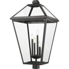 Z-Lite 579PHXLXR-BK Talbot Outdoor Post, 4-Light 240 Total Watts, Black