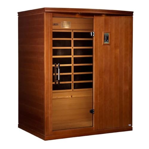 DYNAMIC SAUNAS Madrid Elite 3-Person Infrared Sauna with Red Light Therapy