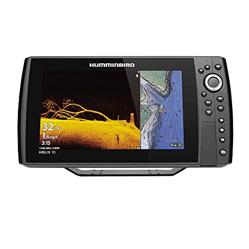 Humminbird Helix 10 Chirp MEGA DI+ GPS G4N Fish Finder Control Head Only Black