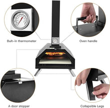 KJLYLPP 11 Wood Fired Outdoor Pizza Oven – Portable Hard Wood Pellet Pizza Oven for Any Outdoor Kitchen