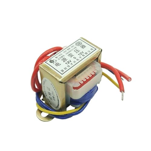 EI28 Power Transformer 1W DB-1VA 220V to 6V/9V/12V/15V/18V/24V/Dual Voltage (Output Three Wires)(AC6V)