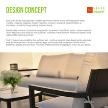 Outdoor Aluminum Patio Furniture Set with White Marble-Inspired Sintered Stone Top for Balcony, Poolside, Conversation Set with Soft Cushions and Metal Frame for Lawn (4 PCS set(rocking chair))