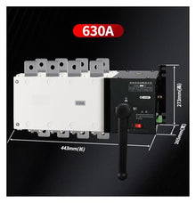 Dual Power Supply Automatic Transfer Switch 4P 380V Manual Switch