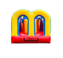 Pogo Bounce House Crossover Rainbow Inflatable Obstacle Course 19.5x8x7.5 Ft
