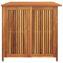 UUGRANDTO Garden Storage Box Brown Solid Acacia Wood Large Outdoor Furniture Storage Boxes