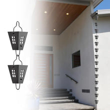 GVBNOTT Rainwater Downspout Replacement for Gutters, Hanging Rain Chain for Efficient Water Drainage in Patio, Villa, Gazebo，3.0M (10Ft)