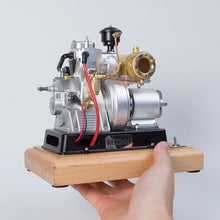 MindXplore RETROL185-Type Micro Single-Cylinder 4-Stroke Engine Model for Classic Vintage Tractor (Pulley Version)