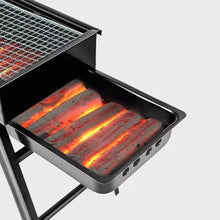 AFPSDLFJDLS Pull Type Barbecue Rack Household Charcoal Grill Outdoor Skewer Stove