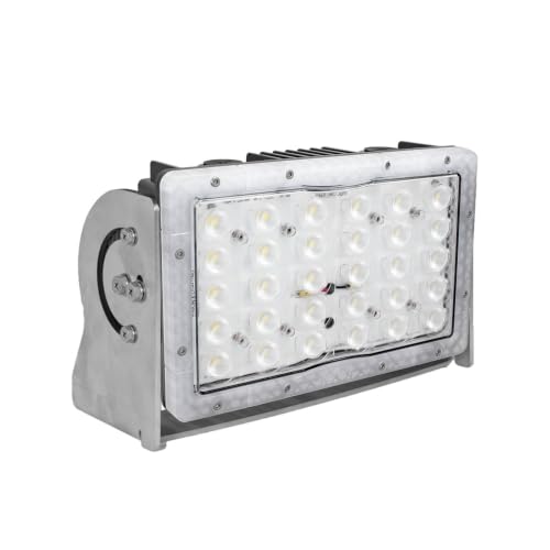 Vision X J-Box AC LED Flood Light, 50W, 90 Degree Beam with Stainless Steel Trunnion and Quick Connector