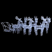 Reindeers & Sleigh Christmas Decoration 320 LEDs Acrylic Outdoor Yard