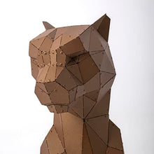 Cheetah Metal Sculpture - Handmade Artwork for Home or Garden Decor-3D Metal Standing Sculpture