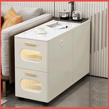 WGTYOA Cream Wind Sofa Side Cabinet a Few Tea Table Living Room Seam Bedroom Bed Movable