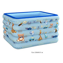 Family Inflatable Swimming Pool Children's Air Swimming Pool Independent Layered Airbag Height Adjustable Portable Outdoor Indoor Garden Backyard Water Play Summ