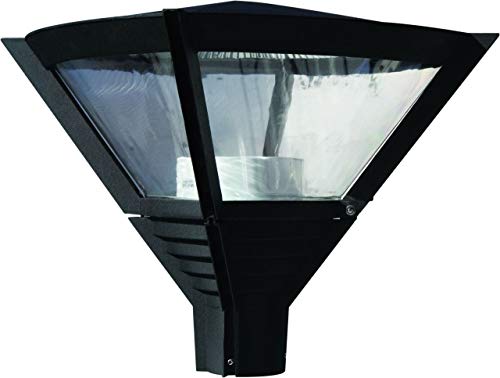 Dabmar Lighting GM561-B Large Post Top Fixture, 150W MH/De 120V, Black Finish