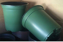 Thaisan7, Green Round PLASTIC NURSERY GARDEN PLANT POT, Bucket, Grow bags, Planters For Flower Fruit Herb Home Improvement -1 GALLON 6 inchW x 6 inchH (500)