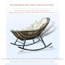 Apk i bc Single Rattan Chair, Eco-Friendly Outdoor Chair,Ergonomically Designed, Suitable for Balconies. Includes 1 seat Cushion.(Light,106 * 64 * 94)