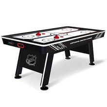 NHL 60" Air Hockey Table with Electronic Overhead Scoreboard Black/White