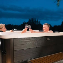 MSpa Square Hydro Jets Bubble Spa with Hard Exterior & Soft Lining Interior