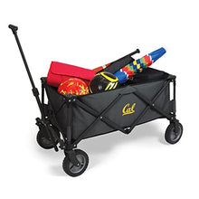 PICNIC TIME NCAA Cal Bears Adventure Wagon Folding Wagon - Wagon Cart - Sport Utility Wagon - Beach Wagon Collapsible, (Dark Gray)