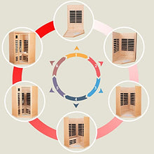 HFYee 2-Person Hemlock Infrared Sauna Box Natural