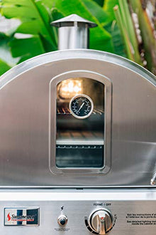 Summerset 'The Oven' Outdoor Freestanding Large Capacity Gas Oven with Pizza Stone, Smoker Box and Mobile Cart, 304 Stainless Steel Construction, Liquid Propane