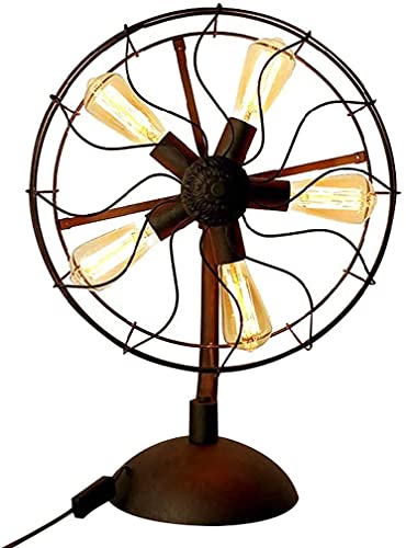 Lamp Post Lights Outdoor,Wall Lamp Indoor Table Lamp Iron Fan Table Lamp Victorian Retro Industrial Lamps Metal Bedroom Living Room Dining Room Study Victorian Retro Led 1PCS