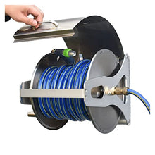 Wall Mounted Garden Hose Reel, Metal Hose Reel,Hose Reel Garden Accessories, Adjustable Spray Nozzle Gun, Lawn & Garden Watering Equipment,Rack+30mHose