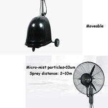 DFEDHF Industrial Misting Fan with Oscillating Cooling Mist Humidifier Height Adjustable 3 Speed Swivel Function Misting Cooling Fan for Home Office and Restaurant, Copper-65cm