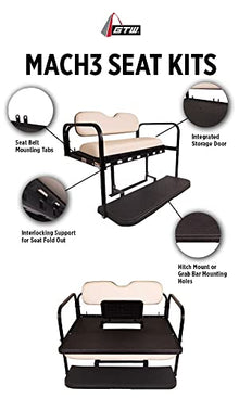 GTW MACH3 Golf Cart Rear Seat Kit for Club Car Precedent Onward Tempo Buff