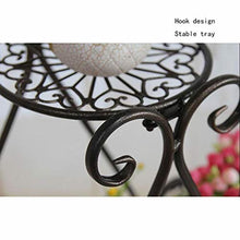 MIIKHI Plant Stands,I Flower Stand,Indoor Balcony Multi Storey Floor Standing Flower Pot Shelves Living Room Shelfnishings/Black