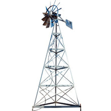 Outdoor Water Solutions 20-Feet Ornamental Galvanized 3-Legged Windmill Silver Galvanized