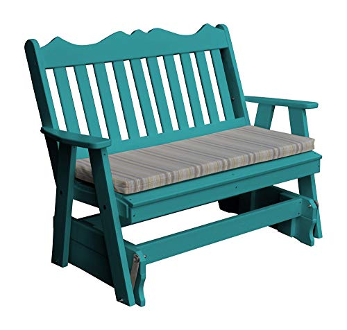 A & L Furniture Co. Royal English Recycled Plastic 5ft Glider Chair