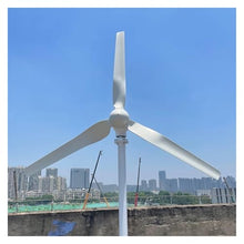 YHYWJHY 15KW 10KW 20KW 24V 48V Wind Turbine Generator Low Speed Windmill AC Output Household Horizontal Complete Kit Low Starting Speed for Home(with mppt Control,48V_15KW)