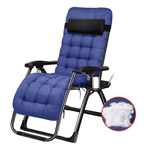 5JJJLOOOPP Folding Sun Lounger, Folding Deck Chair, Reclining Garden Chair, Beach Chair, Zero Gravity Chair, Super Wide 65 CM, Beach Patio Chair (5)