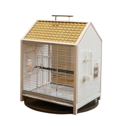 Large Clear Bird Cage Villa, Panoramic Transparent Splash Proof Home Cage