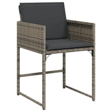DYRJDJWIDHW Outdoor Seating Furniture,Outdoor Conversation Sets,9 Piece Patio Dining Set with Cushions Gray Poly RattanSuitable for Patio, Garden, Gazebo Low