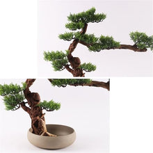 YXIANG56Q Fake Plants Artificial Bonsai Tree Large Indoor Faux Pine Plant with Pot for Hotel Lobbies Home Office Bonsai Tree