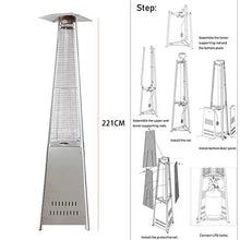 AIZYR Outdoor Patio Heaters, Liquefied Gas Fast Heating Heaters with Split Pulse Ignition for Gardens and Terraces