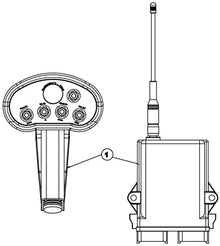 Stellar 5-Function Hetronic Radio System Yellow