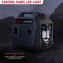 A-iPower Quiet Inverter Generator, 2600W RV Ready, EPA & CARB Compliant CO Sensor, Portable Ultra-Light Weight For Backup Home Use, Tailgating & Camping (SUA2600i)