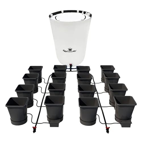 AutoPot Self-Watering Hydroponic System 16 Pot XL with 6.6 Gallon Pots and 60 Gallon FlexiTank Black