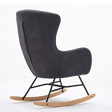 KLNBV Rocking Chair Rocking Chair Rocker Relax Chair Lounge Chair Recliner Relaxing Backyard Or Balcony Chair with Padded Seat