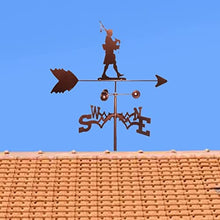 Weathervane Metal for roof Garden Yard Roof Weathervane Weather Vane with Animal Ornament Garden Wind Vane Professional Measuring Tool Garden Yard Easy Use (#1)