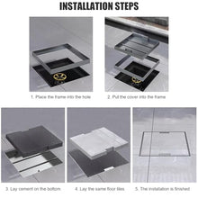 1pc 304 SS Invisible Manhole Cover with Concealed Handle for Inspection Chambers - Heavy Duty, Recessed devise(60x40x5cm)