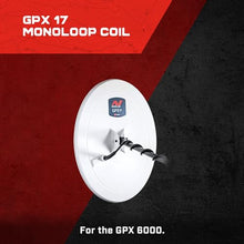 Minelab GPX 17 Waterproof Monoloop Coil for GPX 6000 Metal Detector (Skidplate Included)