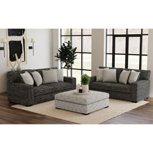 Picket House Furnishings Molly Loveseat Galactic Charcoal with 4 Pillows