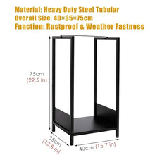 DJVHSRI Heavy Duty Firewood Log Rack, Wrought Iron Wood Stacking Rack for Fireplace, Yard, Patio, Or Deck,